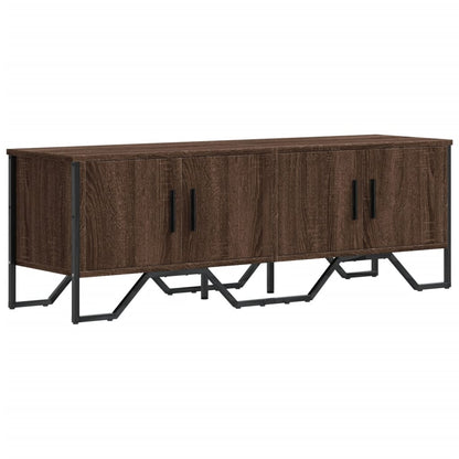 Tv-meubel 122x34x41 cm bewerkt hout bruin eikenkleurig