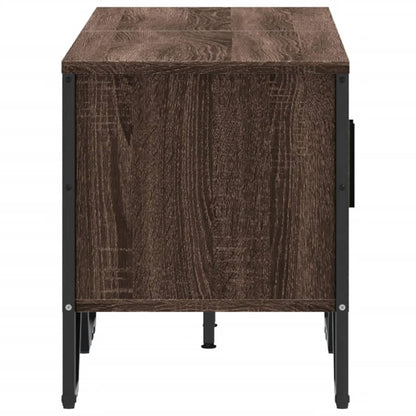 Tv-meubel 122x34x41 cm bewerkt hout bruin eikenkleurig