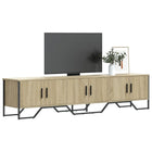 Tv-meubel 180x34x41 cm bewerkt hout sonoma eiken