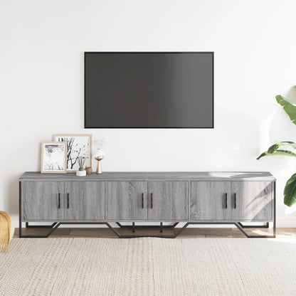 Tv-meubel 180x34x41 cm bewerkt hout grijs sonoma eikenkleurig