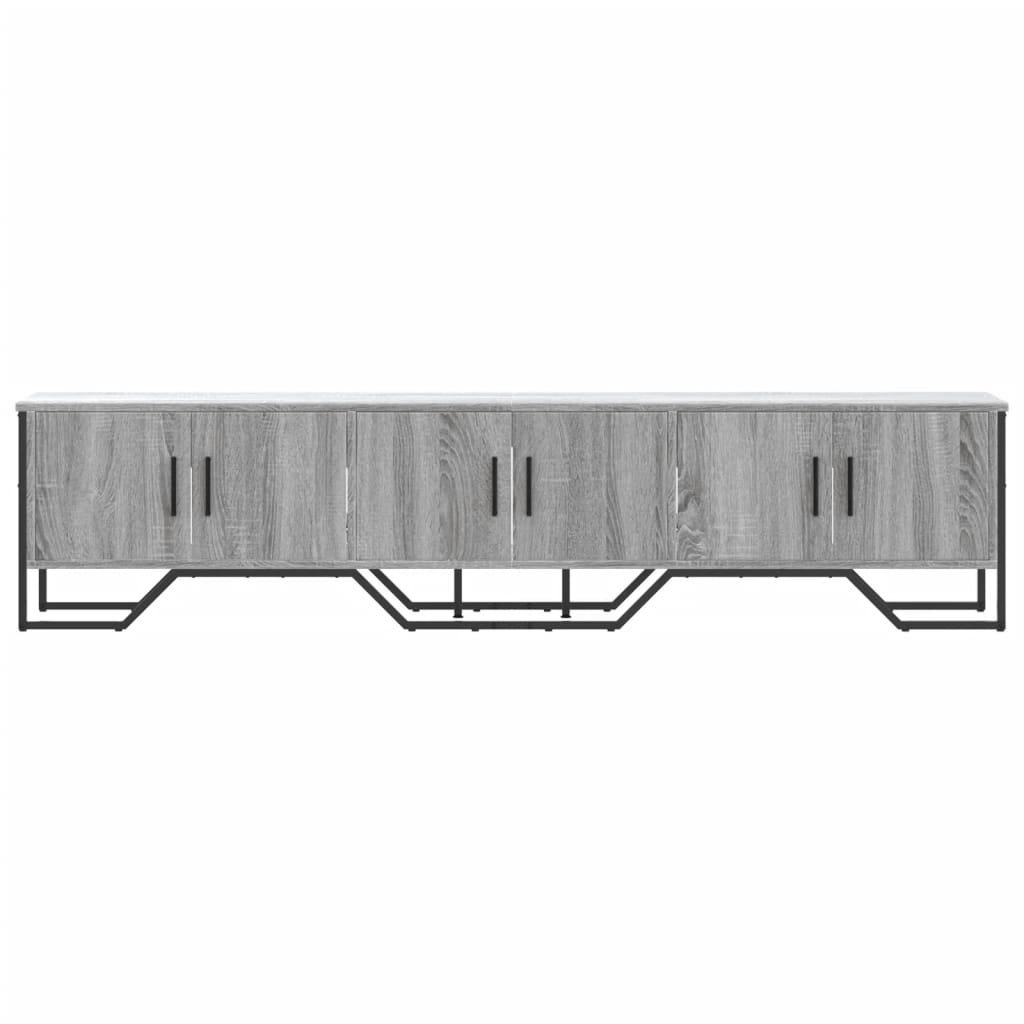 Tv-meubel 180x34x41 cm bewerkt hout grijs sonoma eikenkleurig