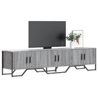 Tv-meubel 180x34x41 cm grijs sonoma eiken