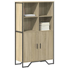 Hoge kast 79,5x35,5x137,5 cm bewerkt hout sonoma eiken