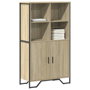 Hoge kast 79,5x35,5x137,5 cm bewerkt hout sonoma eiken