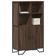 Hoge kast 79,5x35,5x137,5 cm bewerkt hout bruin