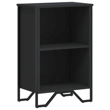 Boekenkast 50x31x74,5 cm bewerkt hout zwart
