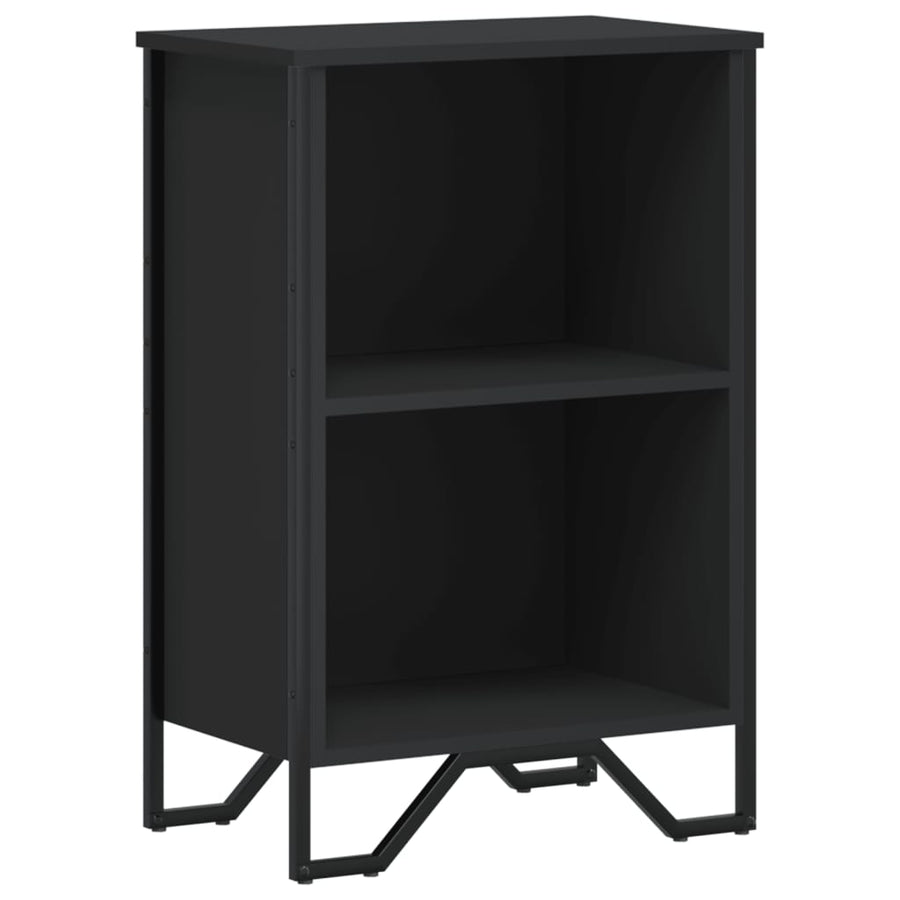 Boekenkast 50x31x74,5 cm bewerkt hout zwart