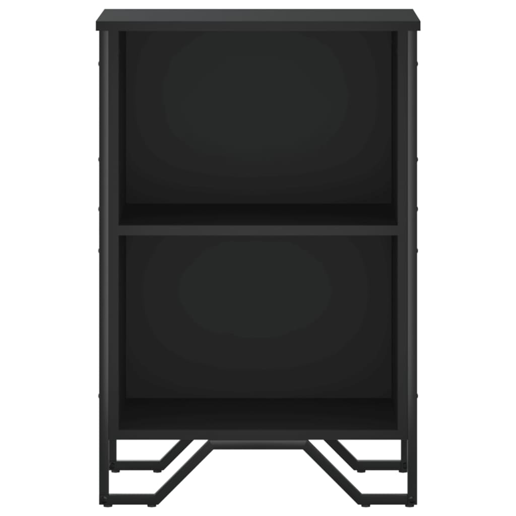 Boekenkast 50x31x74,5 cm bewerkt hout zwart