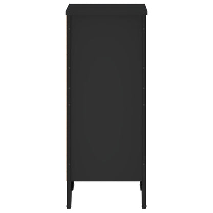 Boekenkast 50x31x74,5 cm bewerkt hout zwart