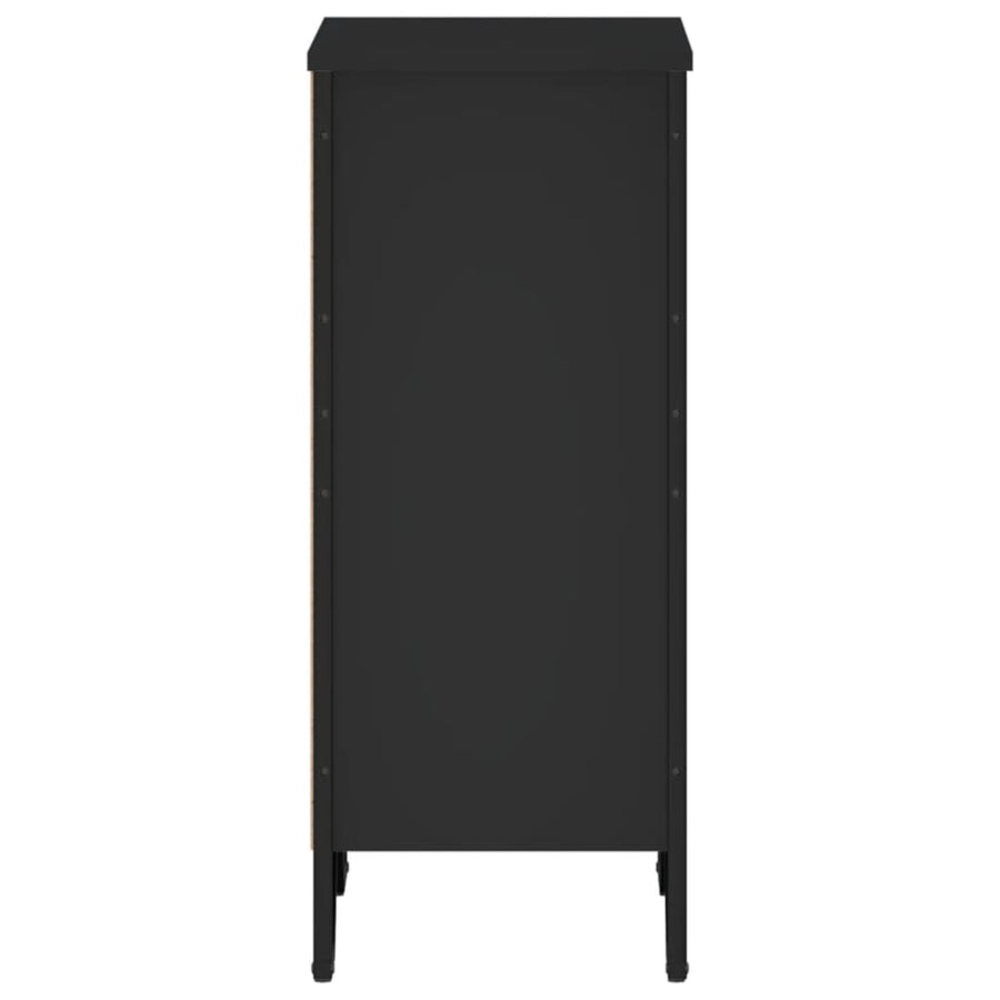 Boekenkast 50x31x74,5 cm bewerkt hout zwart