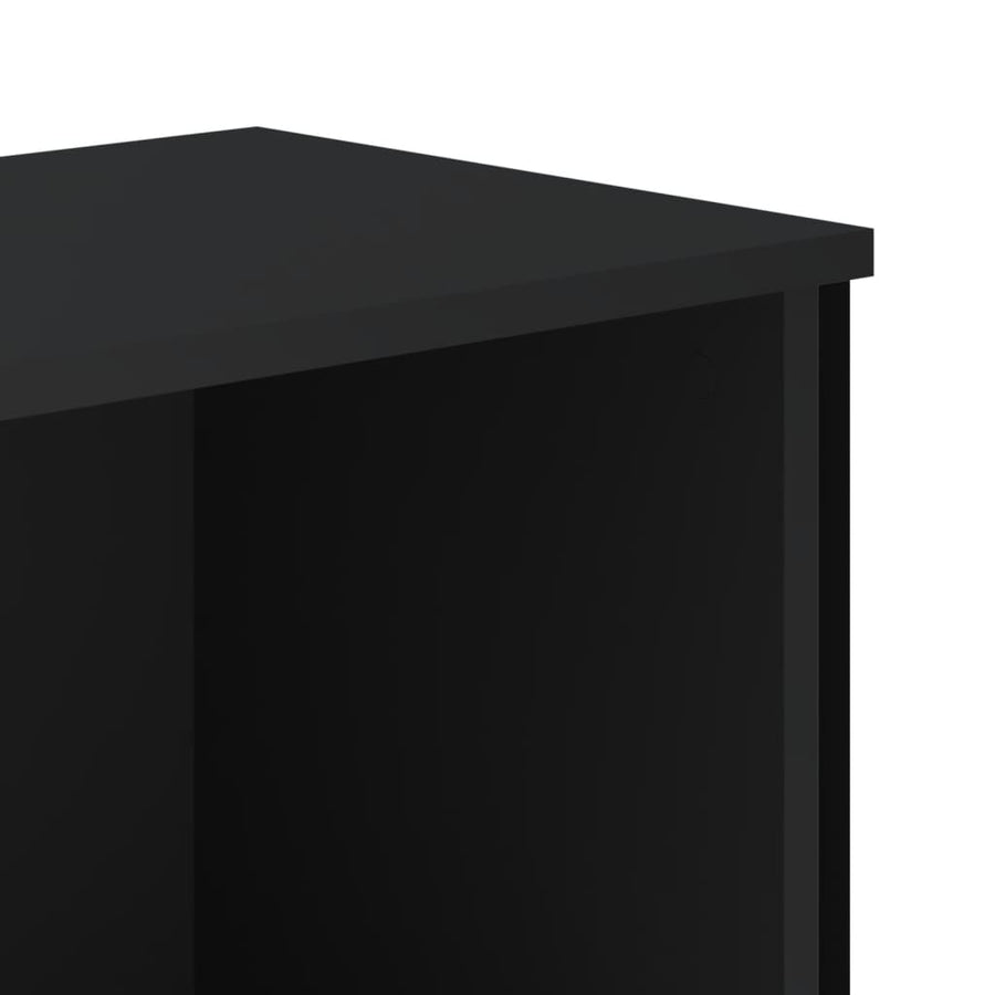 Boekenkast 50x31x74,5 cm bewerkt hout zwart