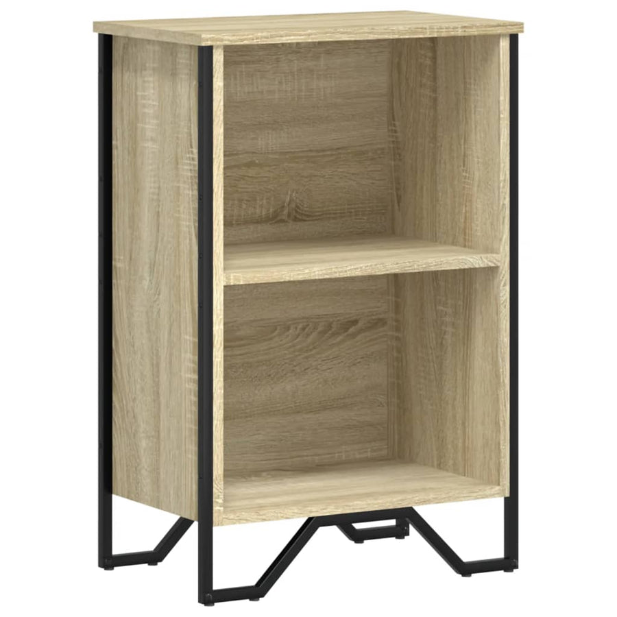 Boekenkast 50x31x74,5 cm bewerkt hout sonoma eikenkleurig