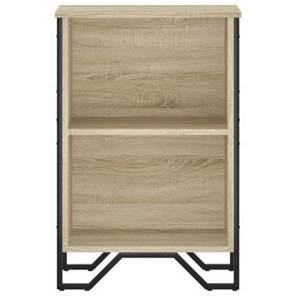 Boekenkast 50x31x74,5 cm bewerkt hout sonoma eikenkleurig