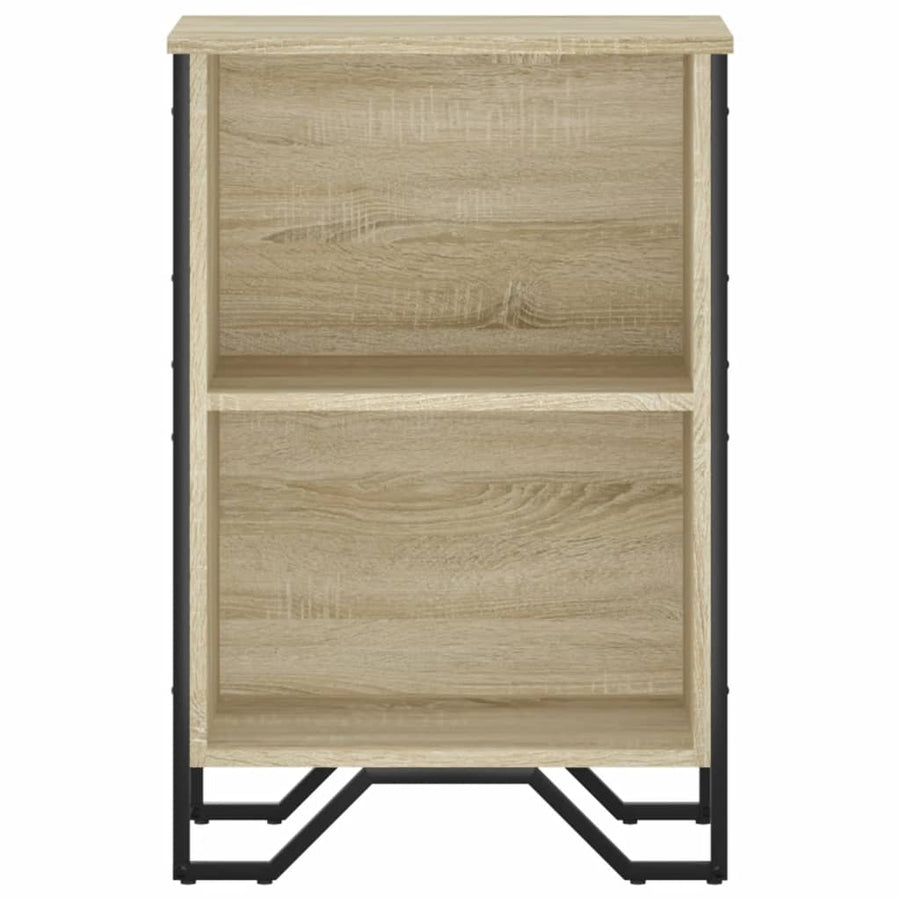 Boekenkast 50x31x74,5 cm bewerkt hout sonoma eikenkleurig