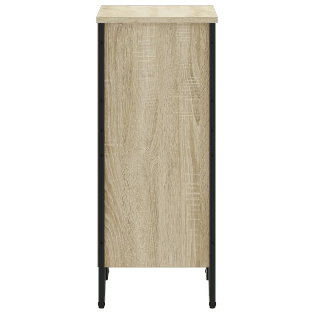 Boekenkast 50x31x74,5 cm bewerkt hout sonoma eikenkleurig