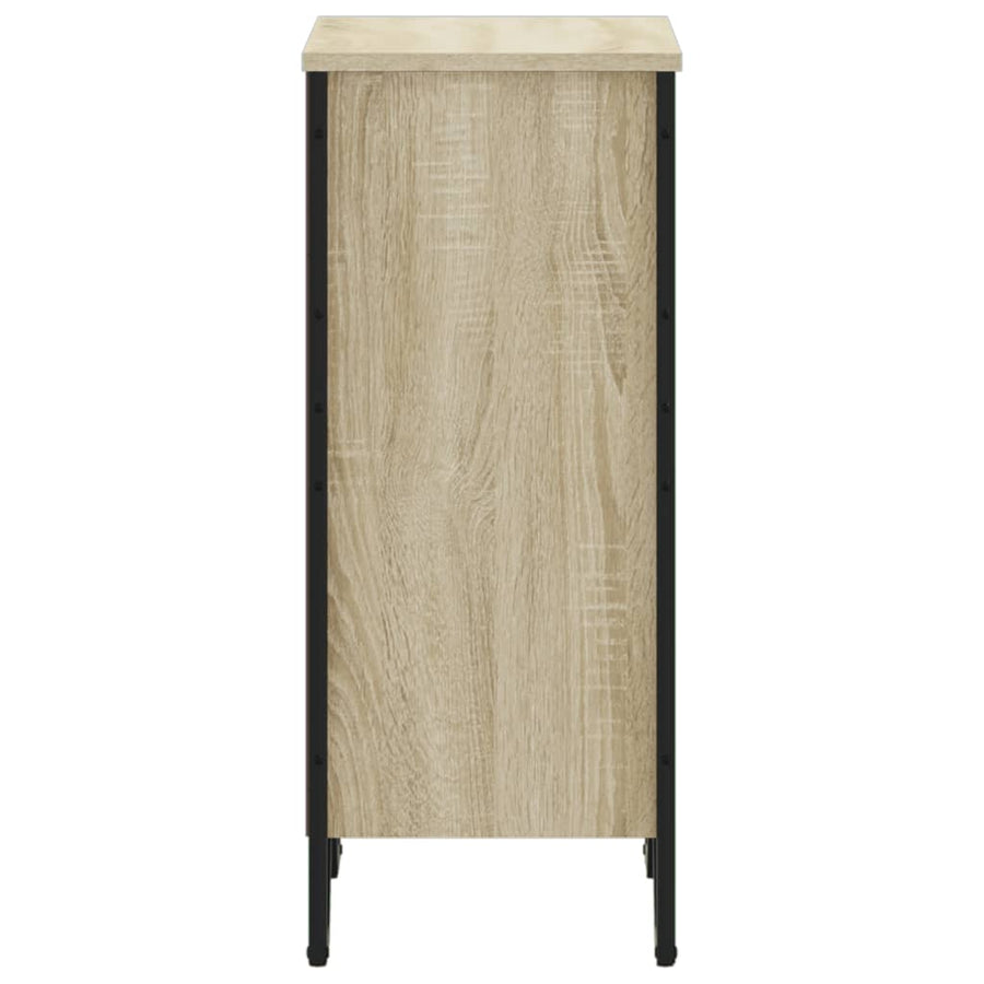 Boekenkast 50x31x74,5 cm bewerkt hout sonoma eikenkleurig