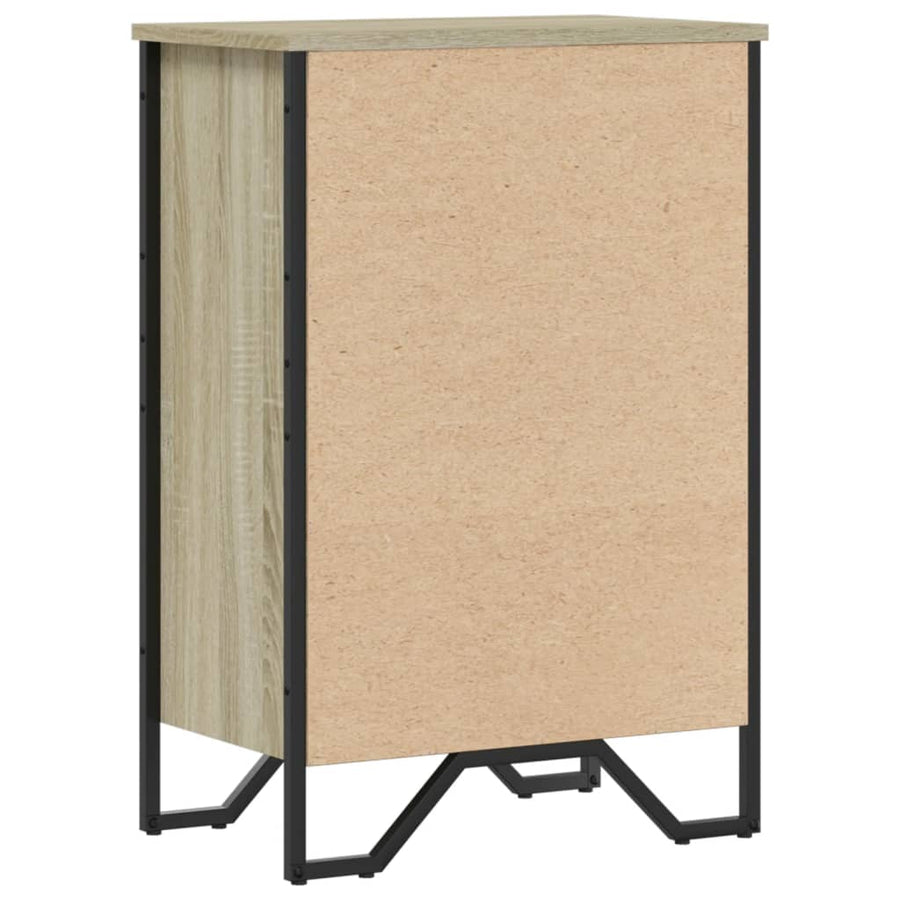 Boekenkast 50x31x74,5 cm bewerkt hout sonoma eikenkleurig