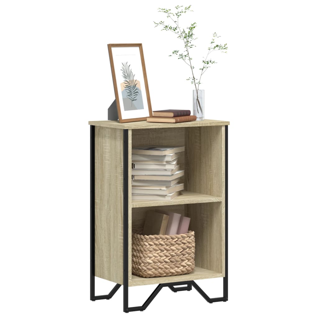 Boekenkast 50x31x74,5 cm bewerkt hout sonoma eikenkleurig