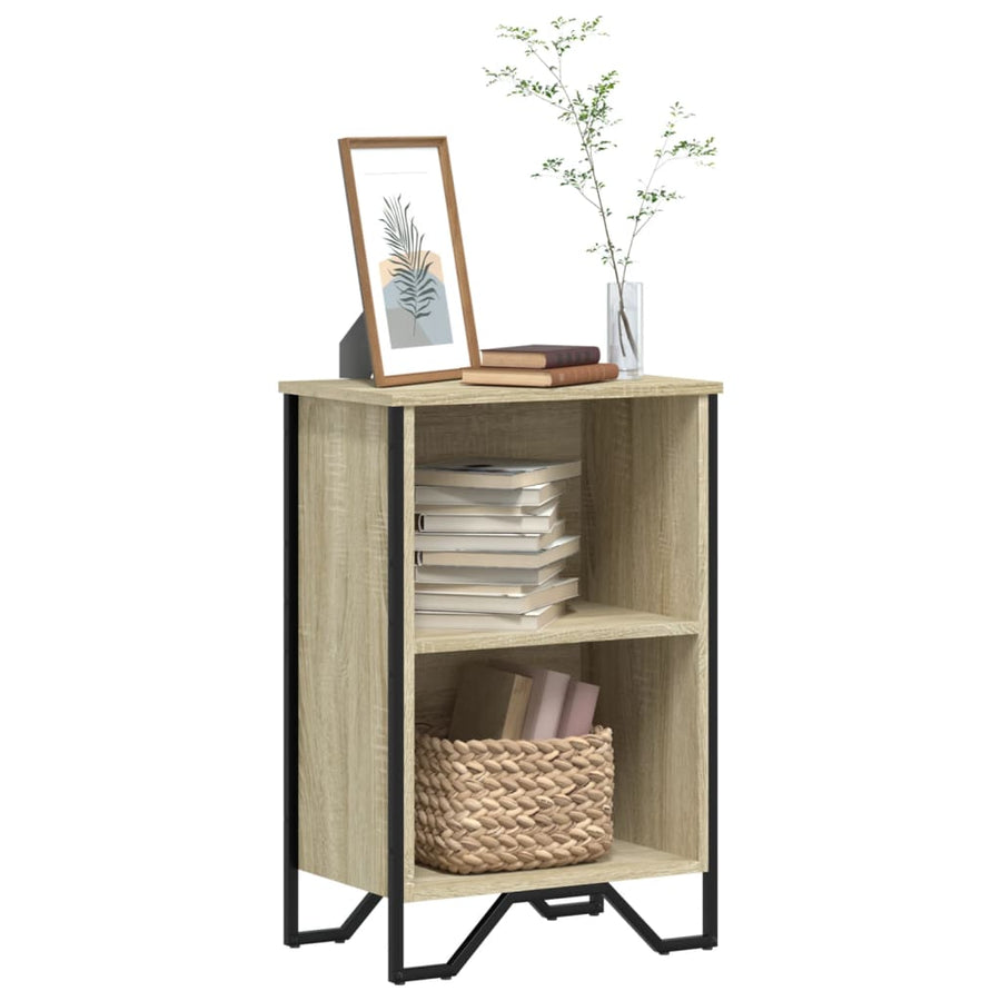 Boekenkast 50x31x74,5 cm bewerkt hout sonoma eikenkleurig