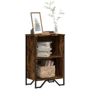 Boekenkast 50x31x74,5 cm bewerkt hout gerookt eiken