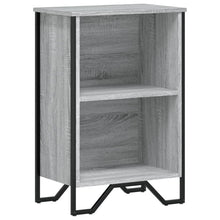 Boekenkast 50x31x74,5 cm bewerkt hout grijs sonoma eikenkleur