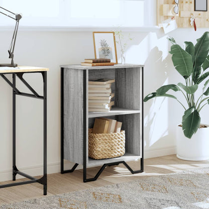 Boekenkast 50x31x74,5 cm bewerkt hout grijs sonoma eikenkleur