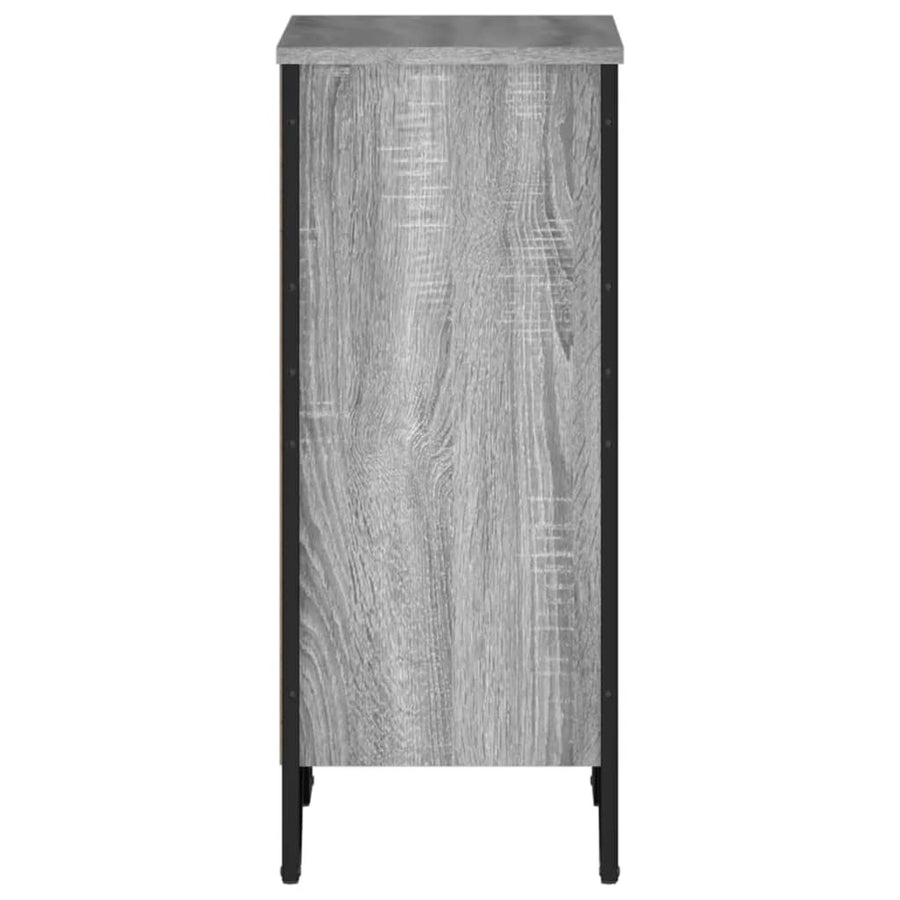 Boekenkast 50x31x74,5 cm bewerkt hout grijs sonoma eikenkleur