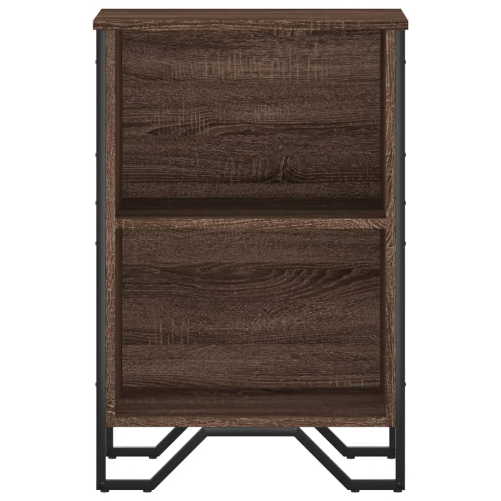 Boekenkast 50x31x74,5 cm bewerkt hout bruin eikenkleur