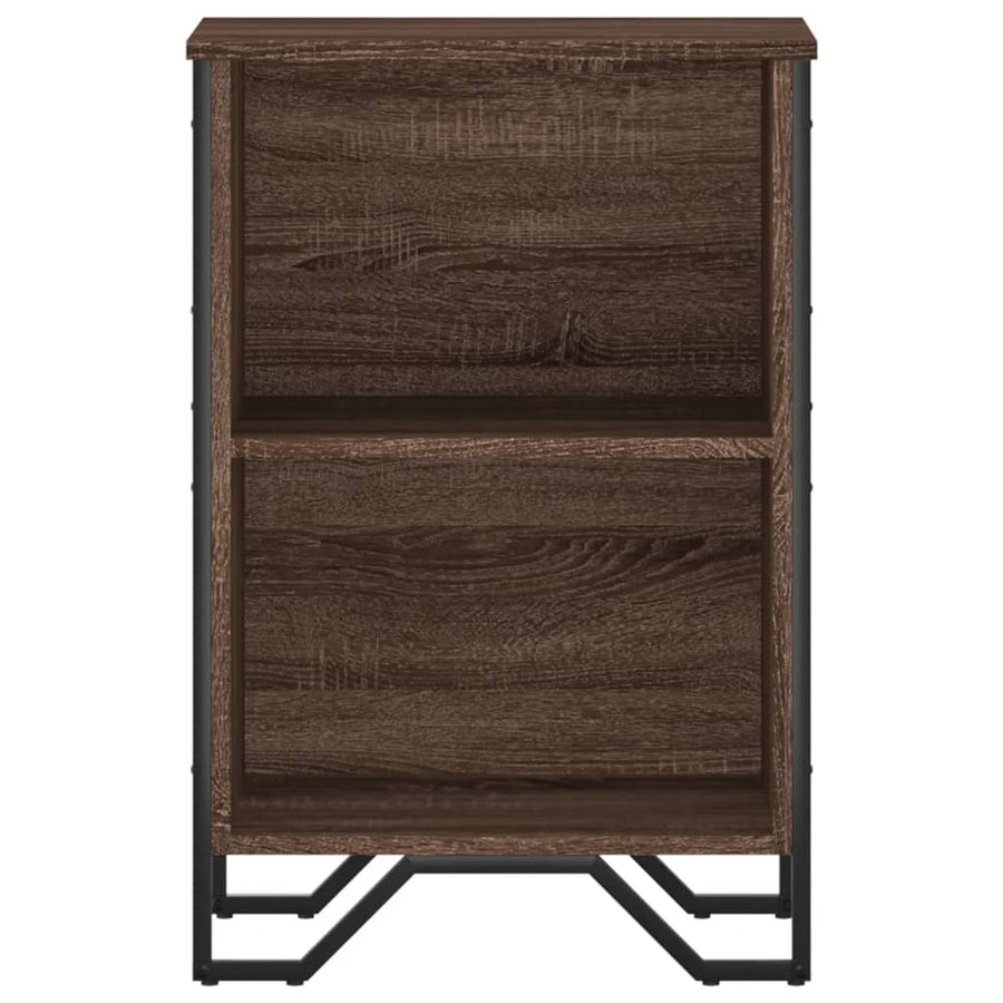 Boekenkast 50x31x74,5 cm bewerkt hout bruin eikenkleur
