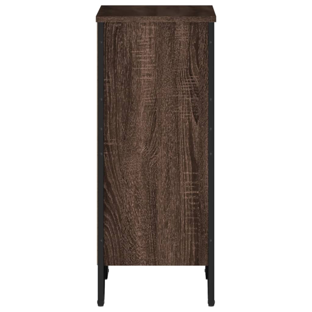 Boekenkast 50x31x74,5 cm bewerkt hout bruin eikenkleur