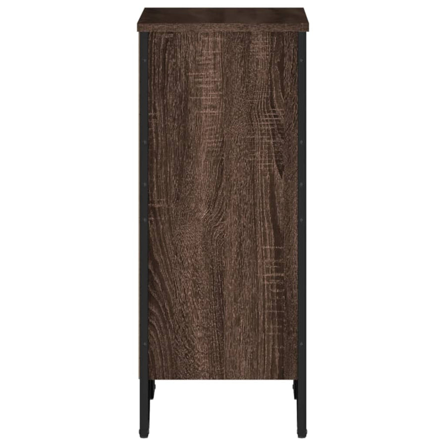 Boekenkast 50x31x74,5 cm bewerkt hout bruin eikenkleur