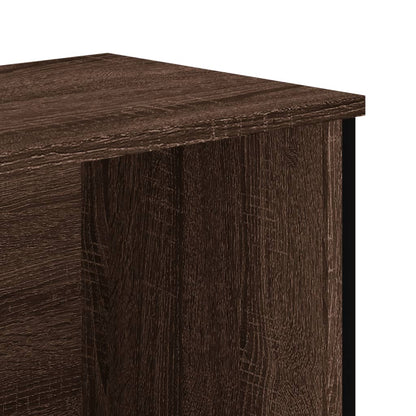 Boekenkast 50x31x74,5 cm bewerkt hout bruin eikenkleur