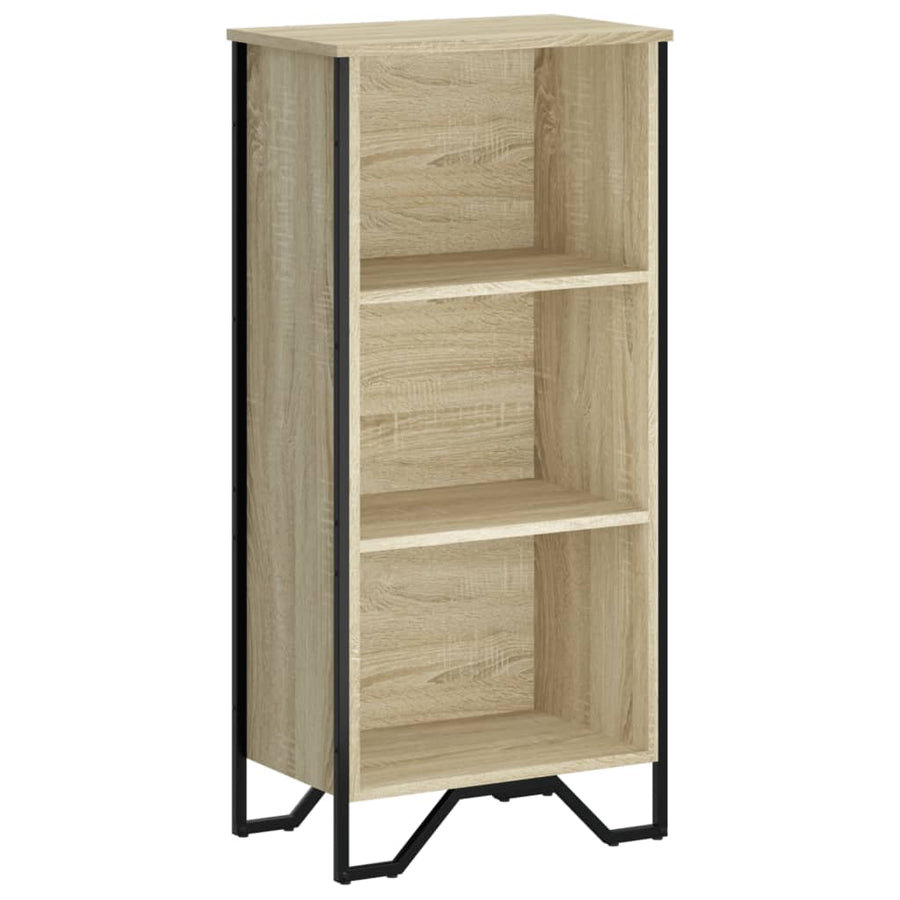 Boekenkast 50x31x106 cm bewerkt hout sonoma eikenkleurig