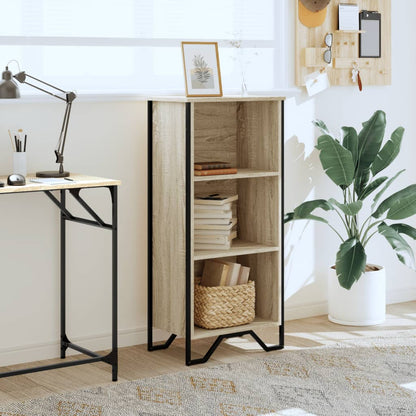 Boekenkast 50x31x106 cm bewerkt hout sonoma eikenkleurig
