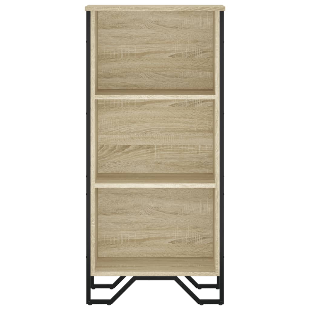 Boekenkast 50x31x106 cm bewerkt hout sonoma eikenkleurig