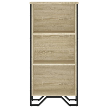 Boekenkast 50x31x106 cm bewerkt hout sonoma eikenkleurig