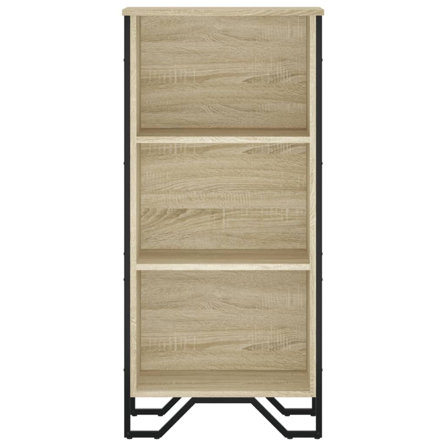 Boekenkast 50x31x106 cm bewerkt hout sonoma eikenkleurig