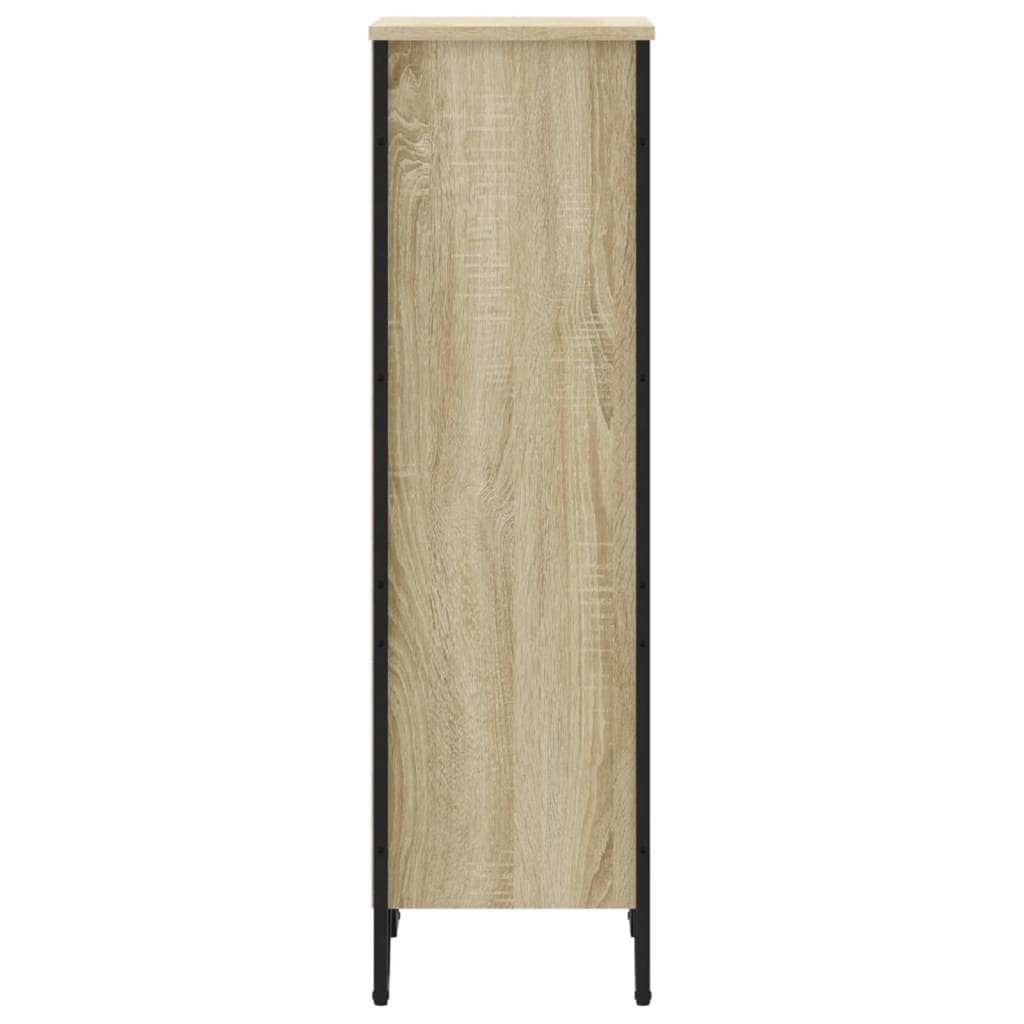 Boekenkast 50x31x106 cm bewerkt hout sonoma eikenkleurig