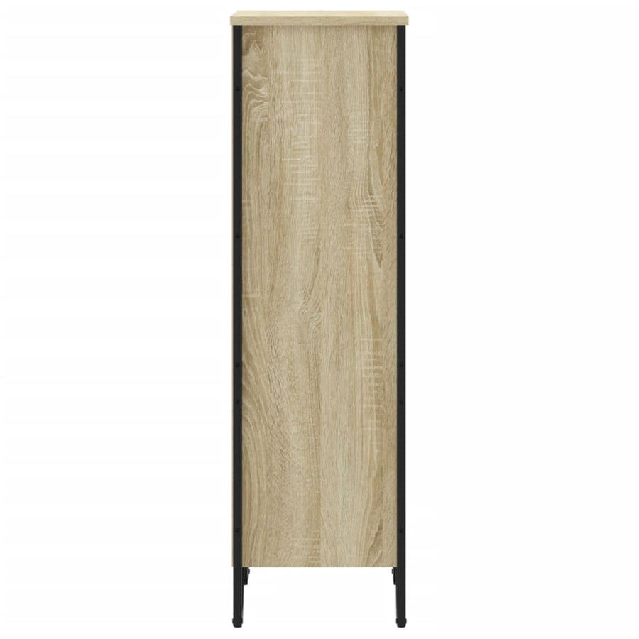 Boekenkast 50x31x106 cm bewerkt hout sonoma eikenkleurig