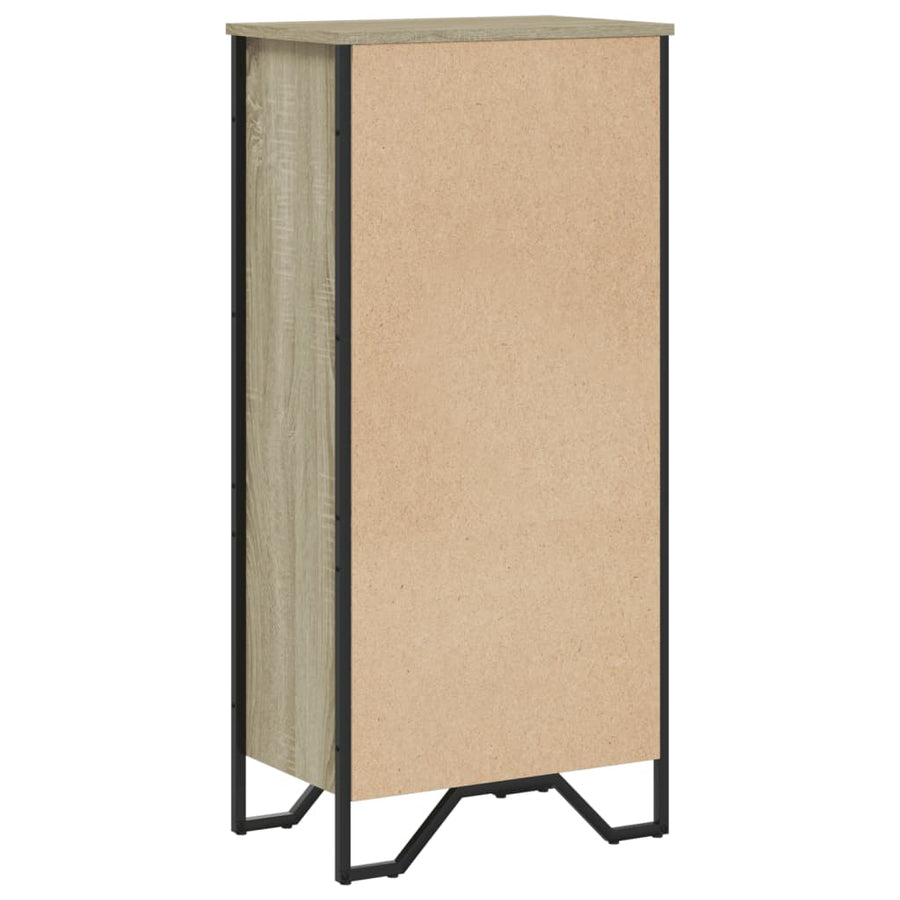 Boekenkast 50x31x106 cm bewerkt hout sonoma eikenkleurig