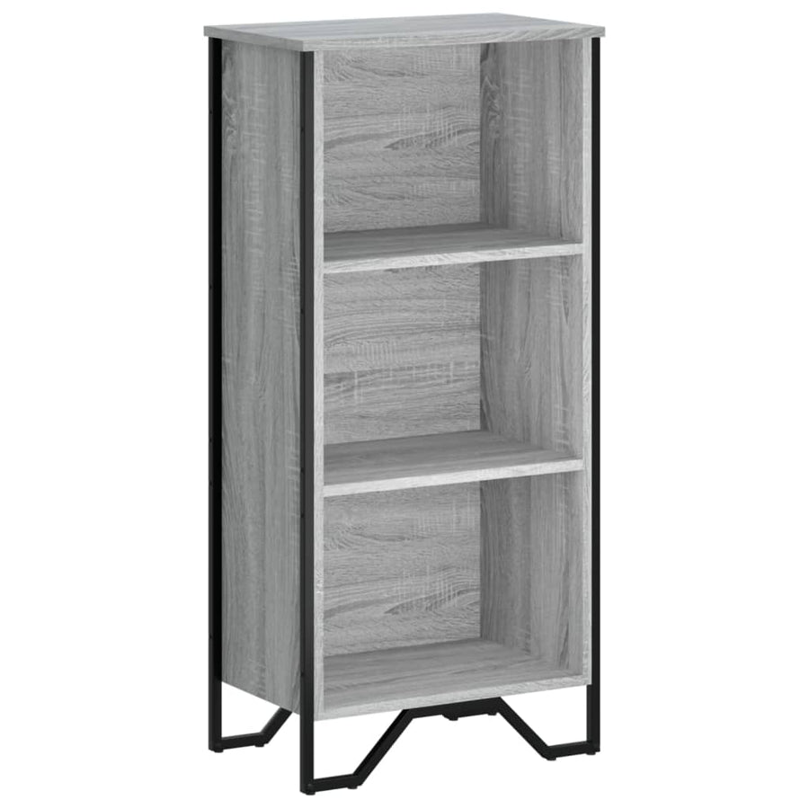 Boekenkast 50x31x106 cm bewerkt hout grijs sonoma eikenkleurig