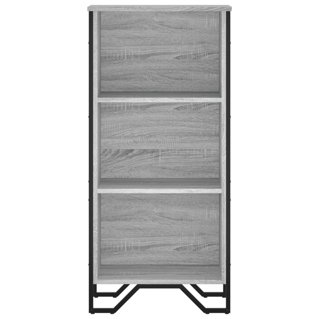 Boekenkast 50x31x106 cm bewerkt hout grijs sonoma eikenkleurig