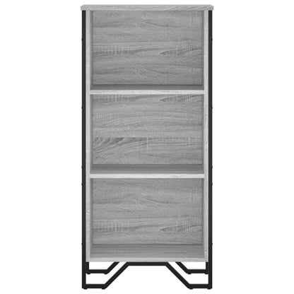 Boekenkast 50x31x106 cm bewerkt hout grijs sonoma eikenkleurig