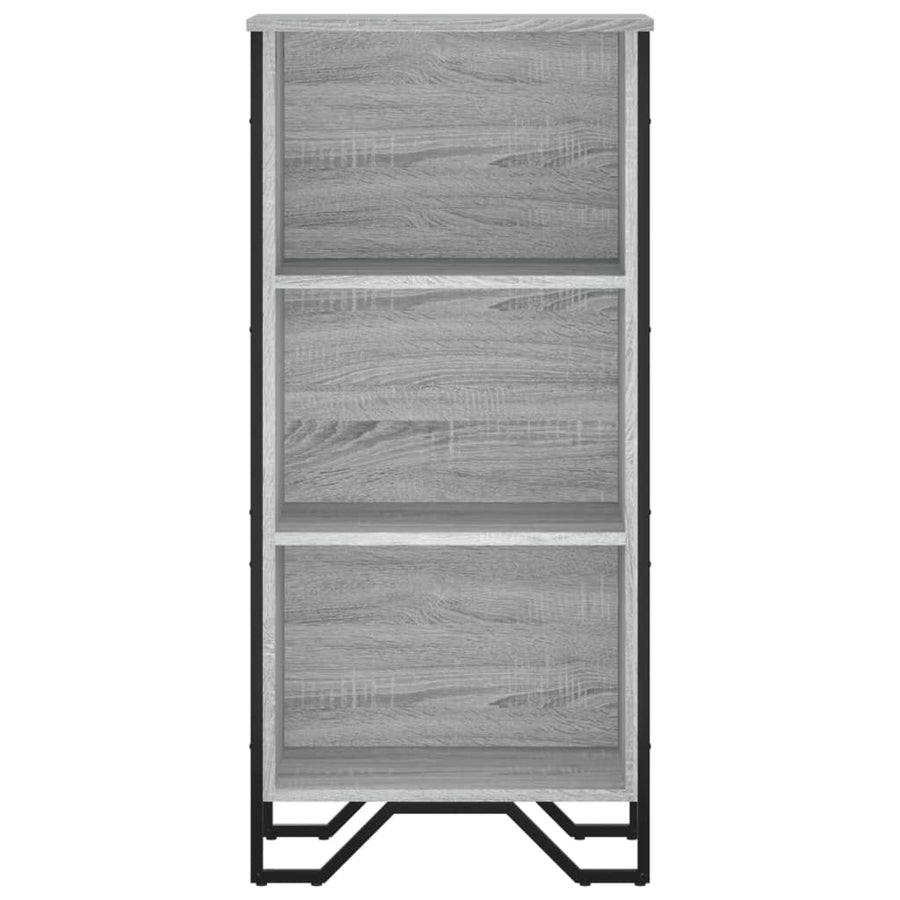Boekenkast 50x31x106 cm bewerkt hout grijs sonoma eikenkleurig