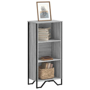 Boekenkast 50x31x106 cm bewerkt hout grijs