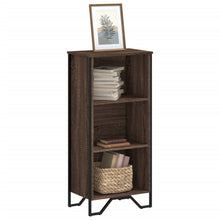 Boekenkast 50x31x106 cm bewerkt hout bruin eikenkleurig