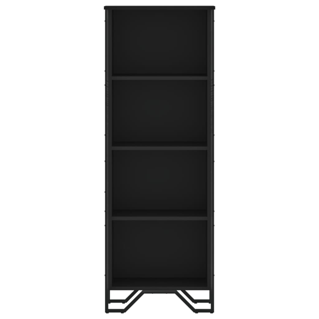 Boekenkast 50x31x137,5 cm bewerkt hout zwart