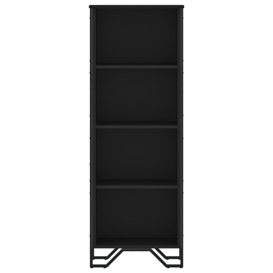 Boekenkast 50x31x137,5 cm bewerkt hout zwart