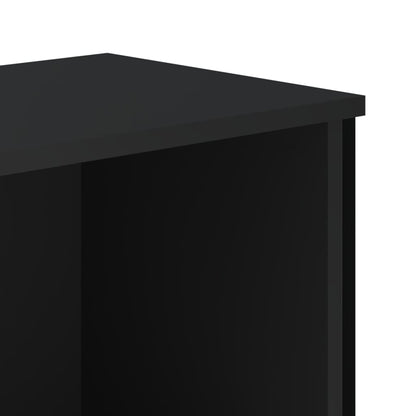 Boekenkast 50x31x137,5 cm bewerkt hout zwart