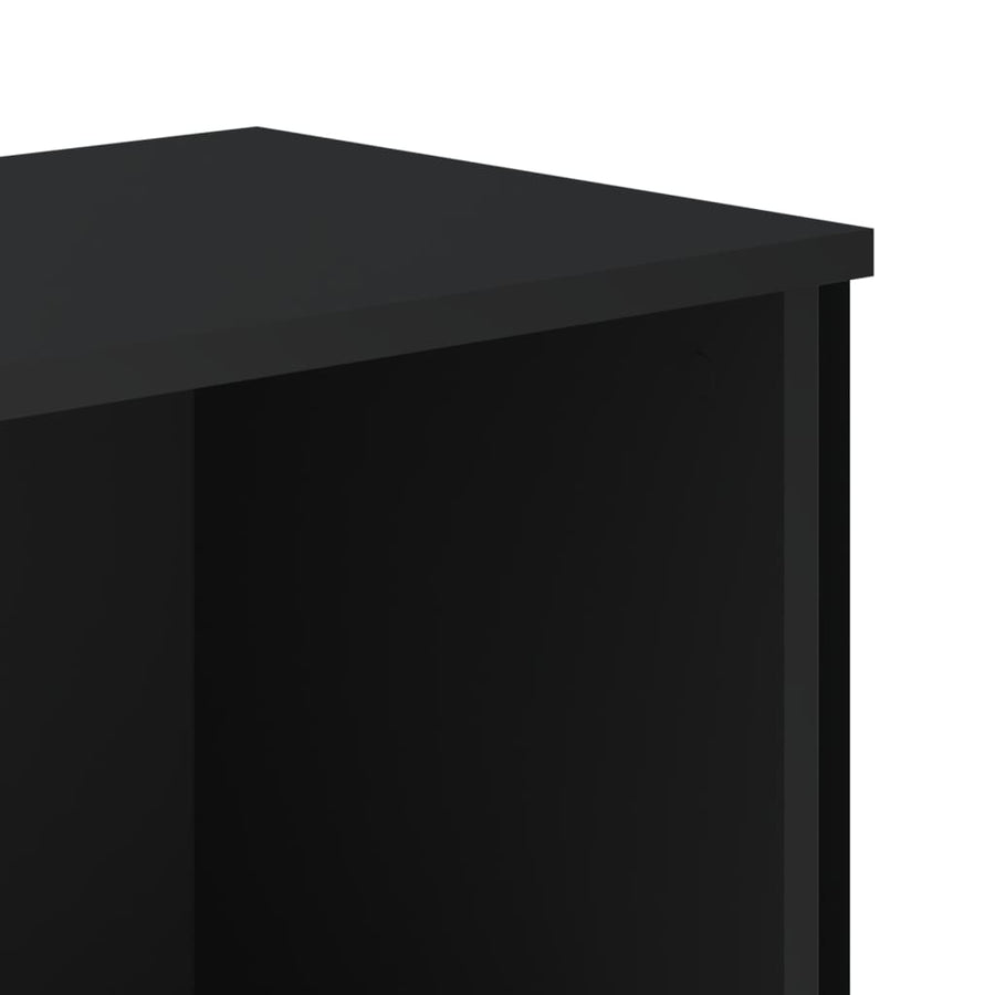 Boekenkast 50x31x137,5 cm bewerkt hout zwart
